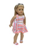 6 piece Swimsuit Set Fits 18 American Girl Doll Clothes