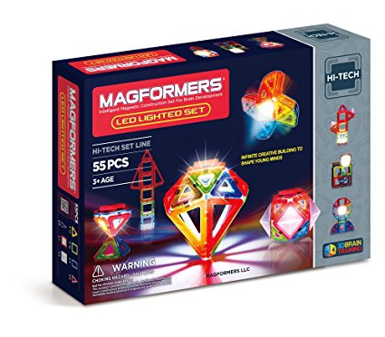 Magformers Hi-Tech LED Lighted Set (55-pieces)