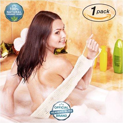 Heaven's Bliss Exfoliating Body Back Scrubber Bath Brush (1-Pack)