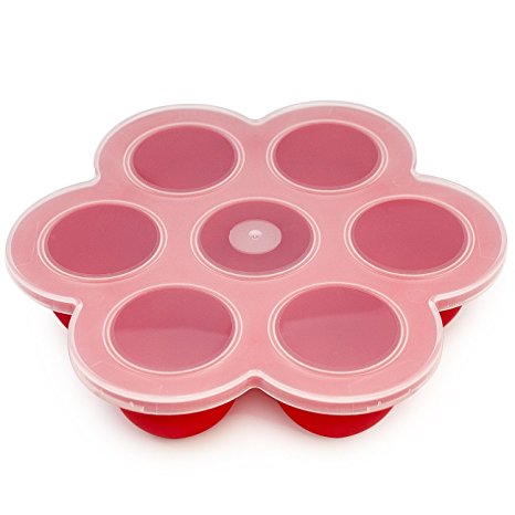 Sorbus® 7 Cup Silicone Multi-Portions Baby Food Container Tray –Great for Storing Homemade Baby Food– Non-Stick, Easy to Clean, Oven, Microwave, Dishwasher, and Freezer safe