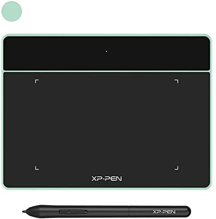 XP-PEN Deco Fun XS OSU Tablet Graphic Drawing Tablets 4x3 Inches Pen Tablet with Battery-free Stylus (Green)