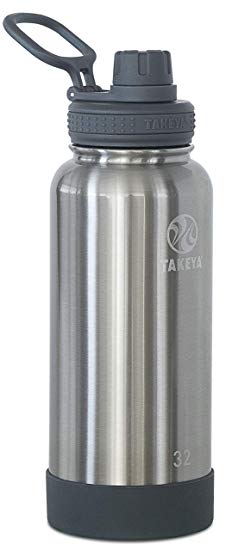 Takeya 51021 Actives Insulated Stainless Steel Bottle w/Spout Lid 32 oz