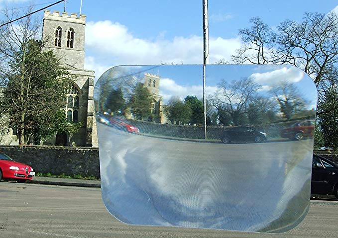Great Ideas Self Adhesive Wide Angle View Parking And Reversing Lens For Your Car's Rear View Back Window - Reduces Blind Spots, Improves Safety