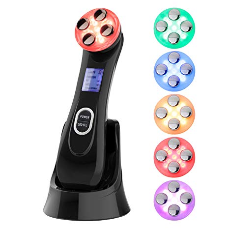 5 IN 1 Face Lifting Machine E-M-S Massager R-F Skin Care Beauty Machine for Wrinkle Remove and Skin Tightening MEILYLA