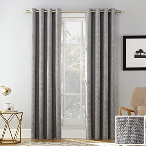 Sun Zero Baxter Theater Grade Extreme 100% Blackout Curtain Panel, 52" x 95", Gray