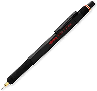 rOtring 800  Mechanical Pencil and Stylus Hybrid. 0.7MM, Black (1900182)