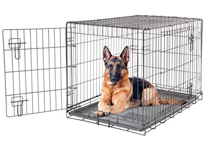 Dogit 2 Door Wire Cage/ Home, 106.5 x 70 x 77 cm, Black