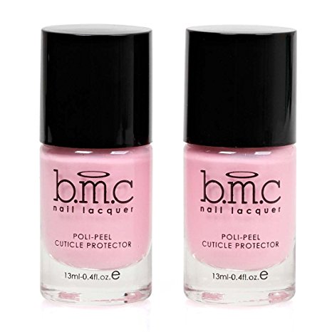 BMC 0.4 fl oz Latex Poli-Peel Cuticle Protector Nail Art Polish Accessory - Two Bottles