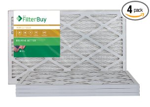 AFB Gold MERV 11 12x24x1 Pleated AC Furnace Air Filter. Pack of 4 Filters. 100% produced in the USA.