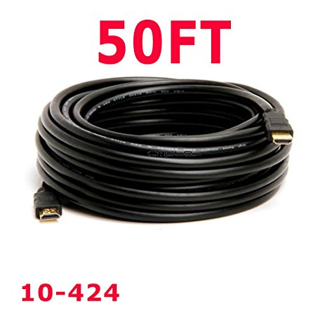 KONEX (TM) 50FT 50 FEET 15M 15 METERS HDMI CABLE, 1.4, WITH 3D, ARC, ETHERNET, UL 20276 1080P