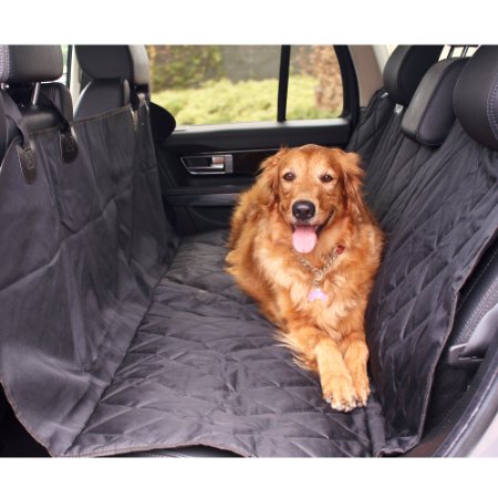BarksBar Pet Car Seat Cover With Seat Anchors for Cars Trucks Suvs and Vehicles  WaterProof and NonSlip Backing