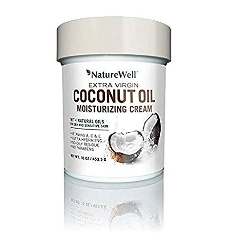 Nature Well Extra-Virgin Coconut Oil Moisturizing Cream 2 Pack (16 oz.) .Packed with proven antioxidants,