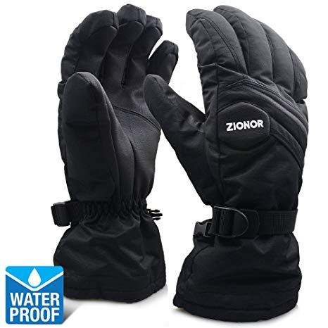 ZIONOR Lagopus SG3 Ski Snowboard Waterproof Winter Gloves for Adult Men and Women