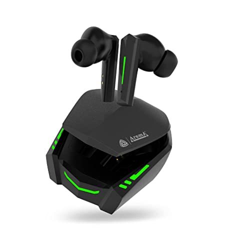 Aroma NB132 Renegade 30 Hours* Playtime | 40Ms Gaming True Wireless Earbuds Bluetooth Headset (Black, True Wireless)