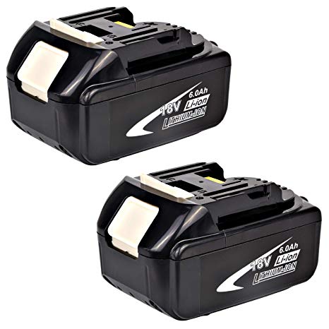 Weize BL1860B 18V 6.0Ah Lithium-Ion Tools Battery Compatible with Makita BL1830 BL1830B BL1840 BL1840B BL1850 BL1850B BL1860 BL1860B BL1890 BL1815 BL1825 BL1835 BL1845 194204-5 LXT400 Cordless Tools-2