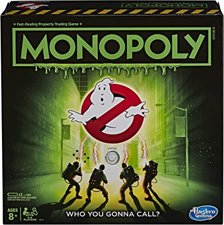 Monopoly Game: Ghostbusters Edition Board Game for Kids Ages 8 and Up