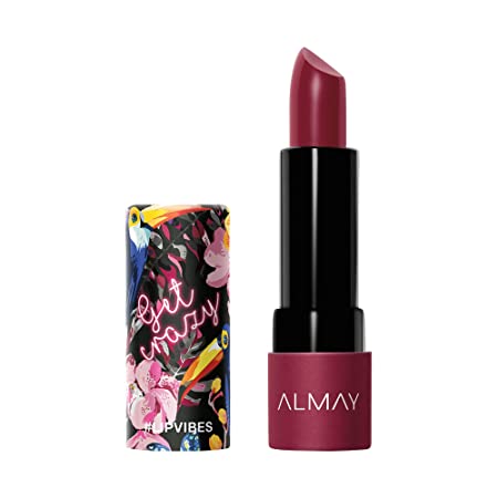 Almay Lip Vibes, Get Crazy, 0.14 Ounce, matte lipstick