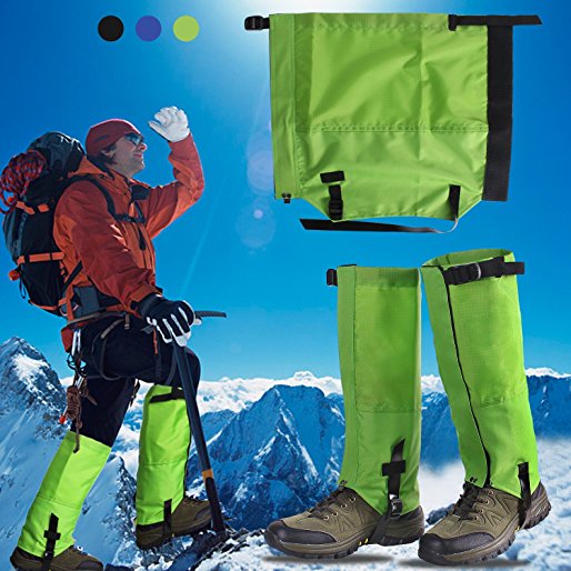 Waterproof Snow Leg Gaiters Boot Gaiters for Hiking, Walking, Hunting, Climbing, 600D Anti-tear Oxford fabric