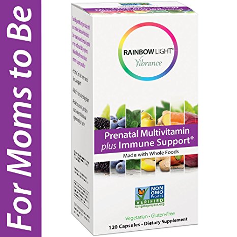 Rainbow Light Vibrance Prenatal Multivitamin Plus Immune Support, 120 Count