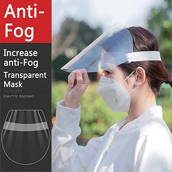 Face Shield Protect Eyes and Face with Protective Clear Film Elastic Band