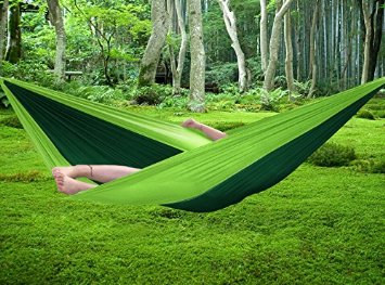 FiveJoy Parachute Hammock - Lightweight, Compact and Super Strong - Hold up to 400lbs - Great for Camping, Hiking, Backpacking