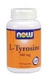Now Foods L-Tyrosine 500mg 120-Capsules