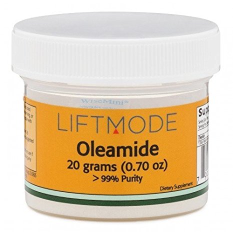 Oleamide Powder - 20 Grams (100 Servings at 200 mg) | #1 Value for Money #Top Supplement | Calming Effect, Sleep Aid, Reduces Anxiety, Promotes Appetite | 100% Natural Vegetarian - FBA