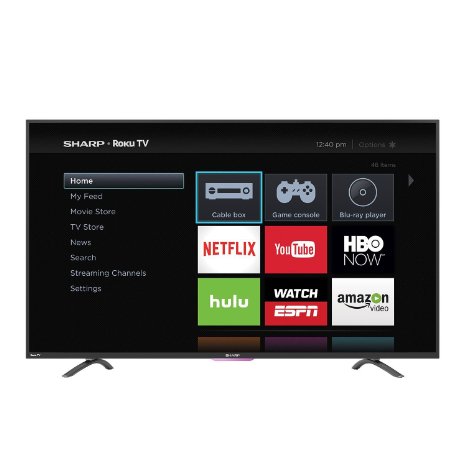 Sharp 50in FHD 1080p LED Backlight Built-in Wi-Fi Smart Roku HDTV