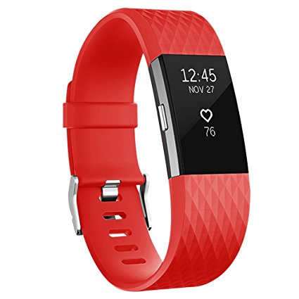 Vancle Bands for Fitbit Charge 2 Special Edition, Adjustable Replacement Accessory Sport Wrist Band (No Tracker)