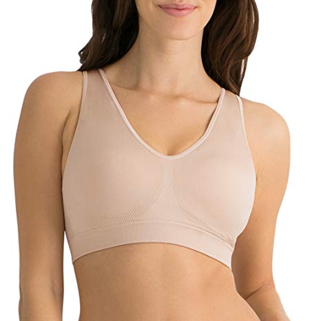 Fruit of the Loom Women's Seamless Pullover Bra with Built-in Cups