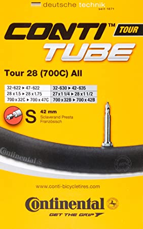 Continental 26" Downhill Bicycle Tube, 2.5"/2.7" 40mm Schrader Valve