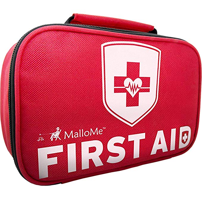 MalloMe 2-in-1 Large First Aid Kit (353-Piece)   Bonus 52-Piece Small Mini Emergency Kit: Compact and Portable for Preparedness at Home, Workplace, Car, Outdoors, Camping, Hiking & Survival