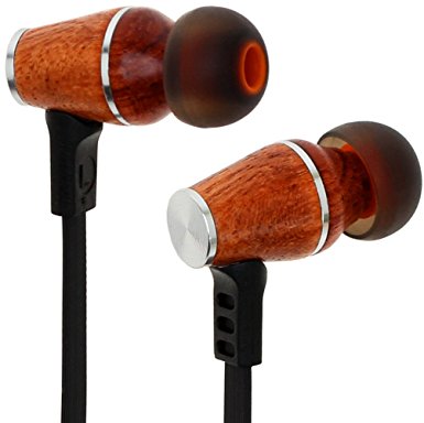 Symphonized XTC Bluetooth Wireless Wood In-ear Noise-isolating Headphones | Earbuds | Earphones with Mic & Volume Control (Black)