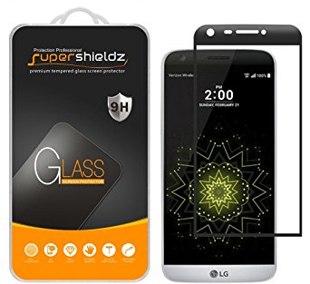 LG G5 Tempered Glass Screen Protector, [Full Screen Coverage] Supershieldz 0.3mm Anti-Scratch, Anti-Fingerprint, Bubble Free