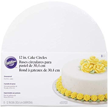 Wilton 12-Inch Cake Circle, 8-Pack