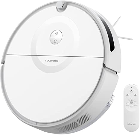 Roborock E5 Mop Robot Vacuum and Mop, Self-Charging Robotic Vacuum Cleaner, 2500Pa Strong Suction, Wi-Fi Connected, APP Control, Works with Alexa, Ideal for Pet Hair, Carpets, Hard Floors (White)