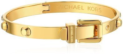 Michael Kors Gold-Tone Astor Stud Hinge Bangle Bracelet