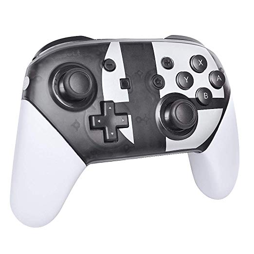 Switch Pro Controller，Wireless Pro Controller Compatible for Nintendo Switch with Rechargeable and Bluetooth (Black and White)