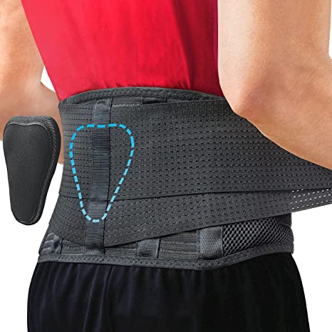 Back Brace by Sparthos - Immediate Relief for Back Pain, Herniated Disc, Sciatica, Scoliosis and More! - Breathable Mesh Design with Lumbar Pad - Adjustable Support Straps - Lower Back Belt [M]