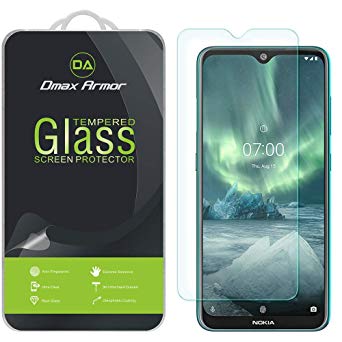 (2 Pack) Dmax Armor for Nokia 7.2 Tempered Glass Screen Protector