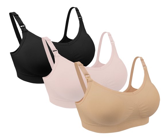 iLoveSIA 3PACK/2PACK Womens Seamless Nursing Bra Bralette