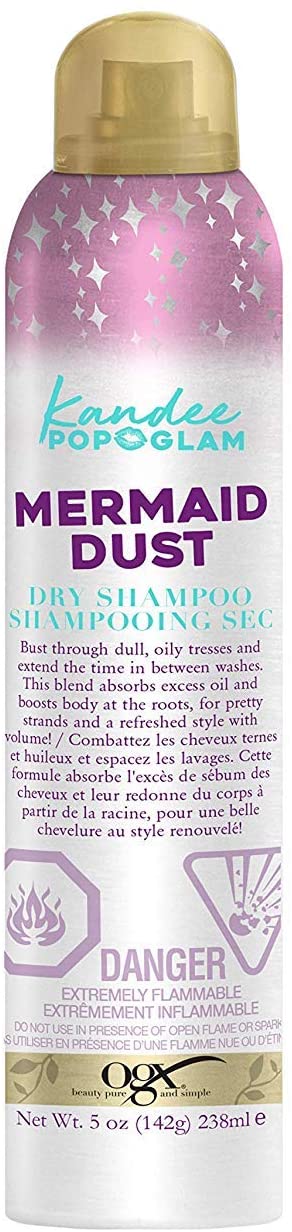 OGX Kandee Johnson Mermaid Dust Dry Shampoo for Oily Hair, 142 Grams