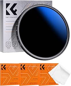 K&F Concept 82mm Variable ND Filters ND2-2000, Neutral Density ND2 to ND2000 Filters for DSLR Lens Nano-coating Waterproof