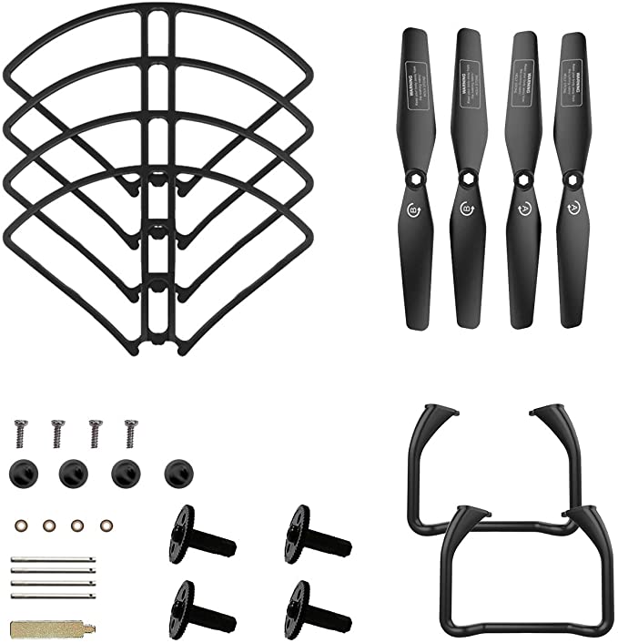 DEERC Spare Parts Kits (Propellers, Landing Gear, Propeller Guards) or HS120D RC Drone