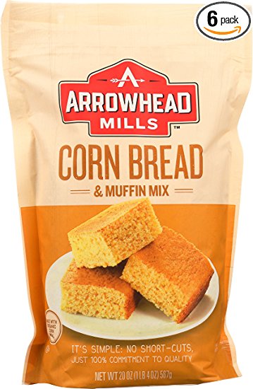 Arrowhead Mills Corn Bread & Muffin Mix, 20 oz. (Pack of 6)