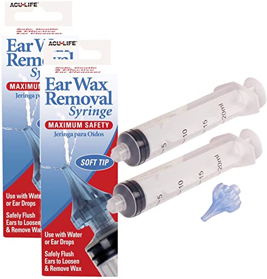 AcuLife Ear Wax Removal Syringe (2 Packs)