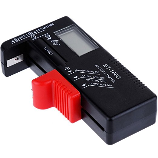 Portable Digital Battery Tester Battery Checker for AAA/AA/C/D/9V/1.5V/Button Cell Batteries