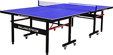 BalanceFrom Gopingpong 18mm Wood Surface Inside Table Tennis Table with Net Set