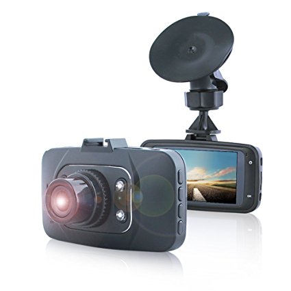 Lecmal Dash Cam / GS8000 DVR Recorder, Car DVR HDMI full HD Video Transmission with 4 LEDs, Night Vision HD 120 Degree 1080P 2.7", G-sensor Dash Cam Motion Detection Support 32GB SD card