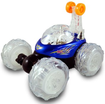 Haktoys HAK101 Invincible Tornado Twister - Multifunctional Rechargeable RC Acrobatic Stunt Car with LED Lights and Music